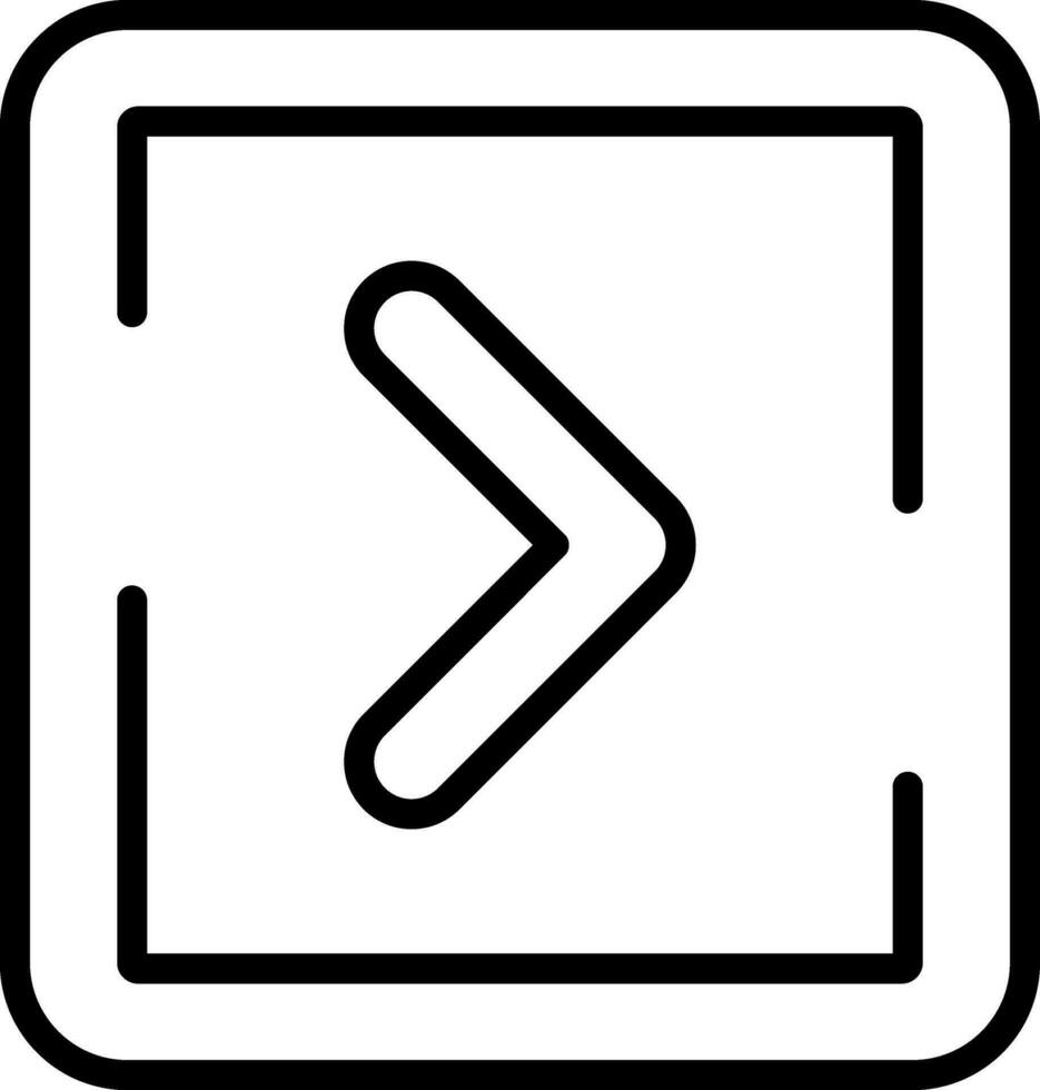 Rechtsaf pijl vector icoon ontwerp