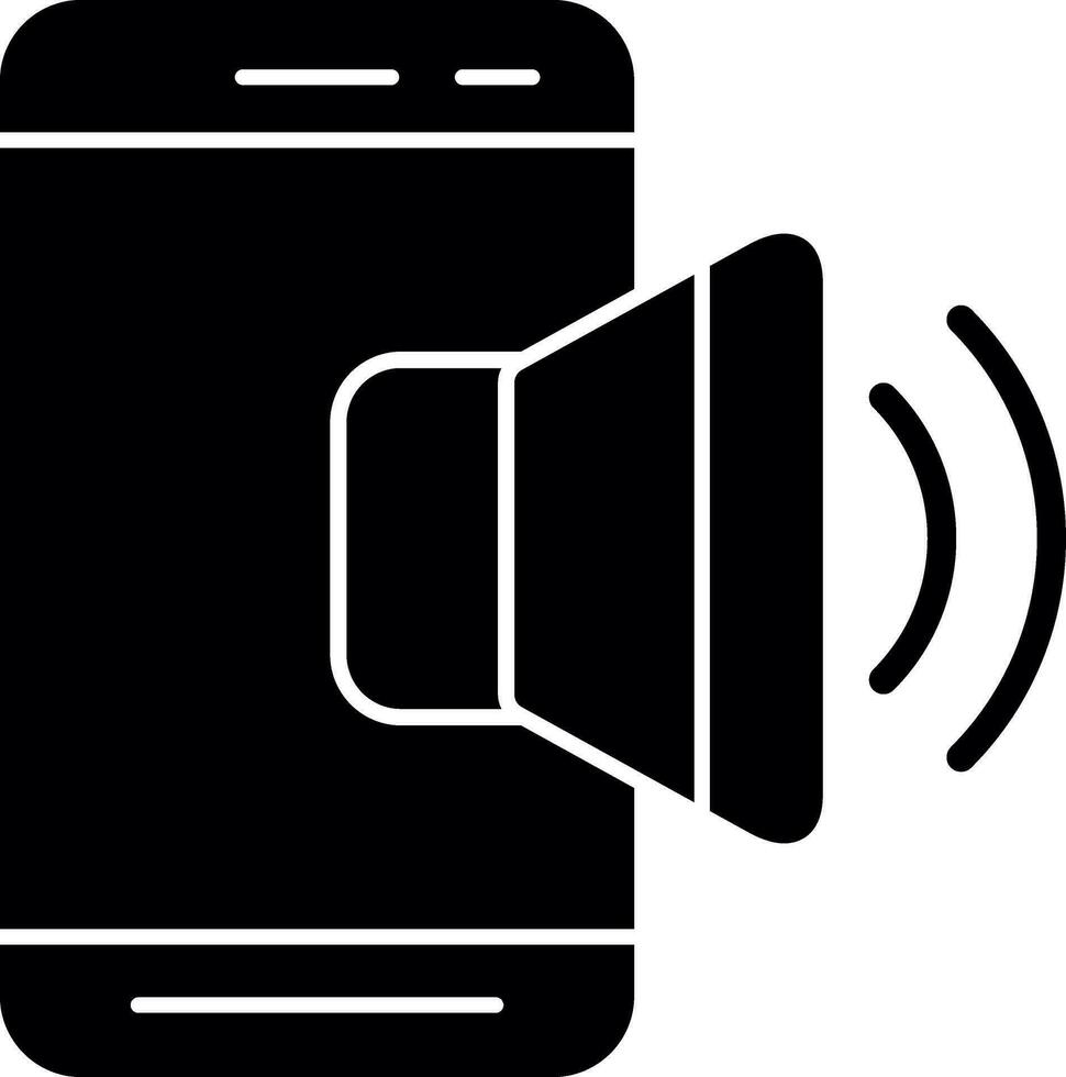 mobiel geluid vector icoon ontwerp