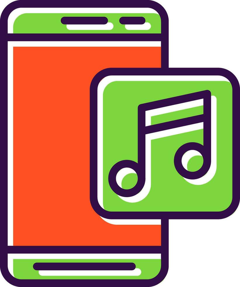 muziek- app vector icoon ontwerp