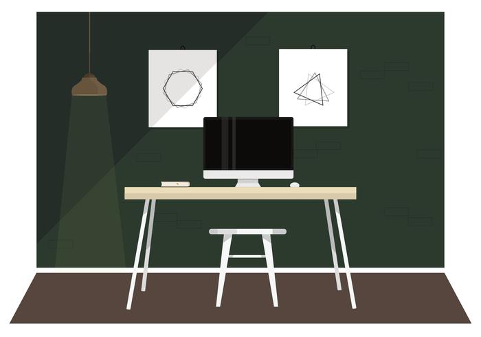 Vector Designer kamer illustratie