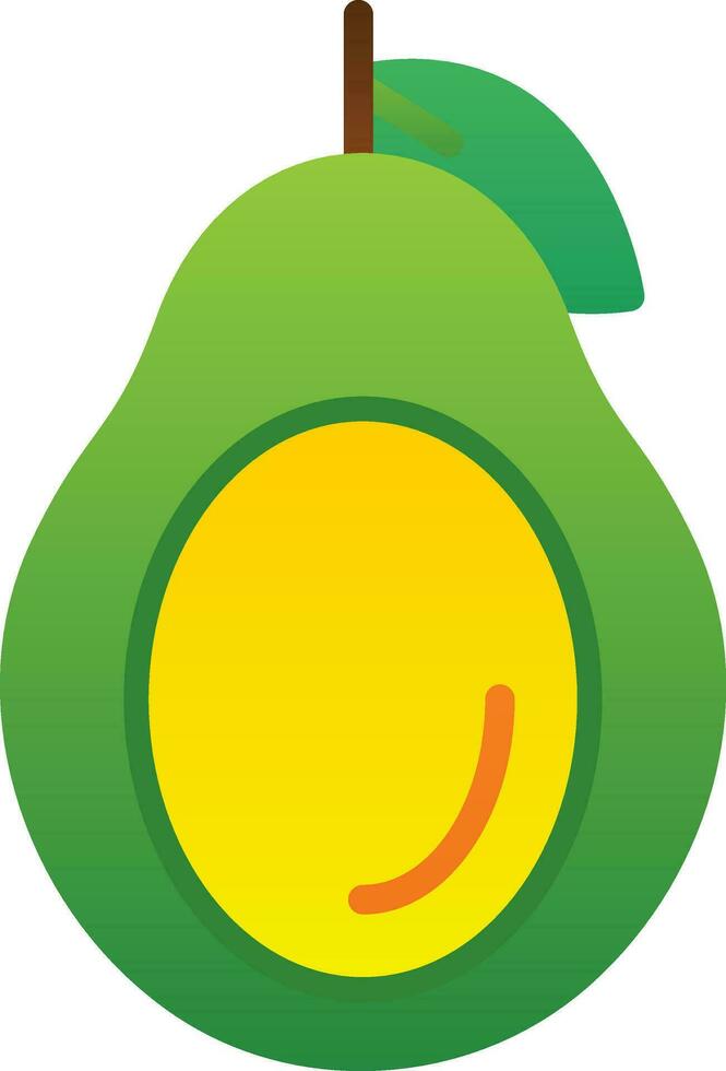 avocado vector icoon ontwerp