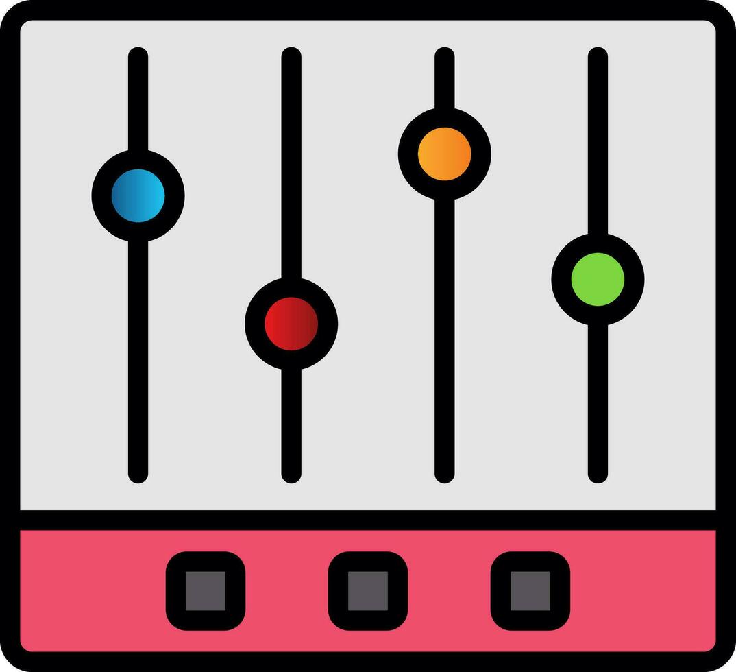 muziek- equalizer vector icoon ontwerp