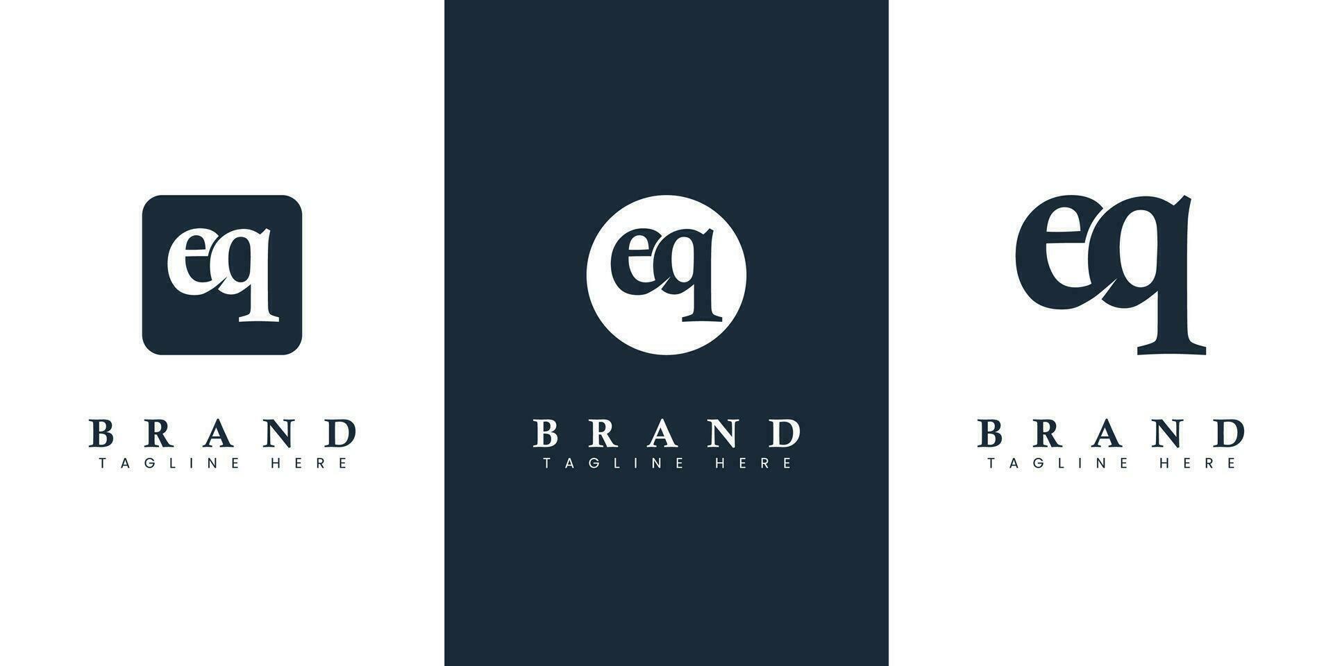 modern en gemakkelijk kleine letters eq brief logo, geschikt voor bedrijf met eq of qe initialen. vector
