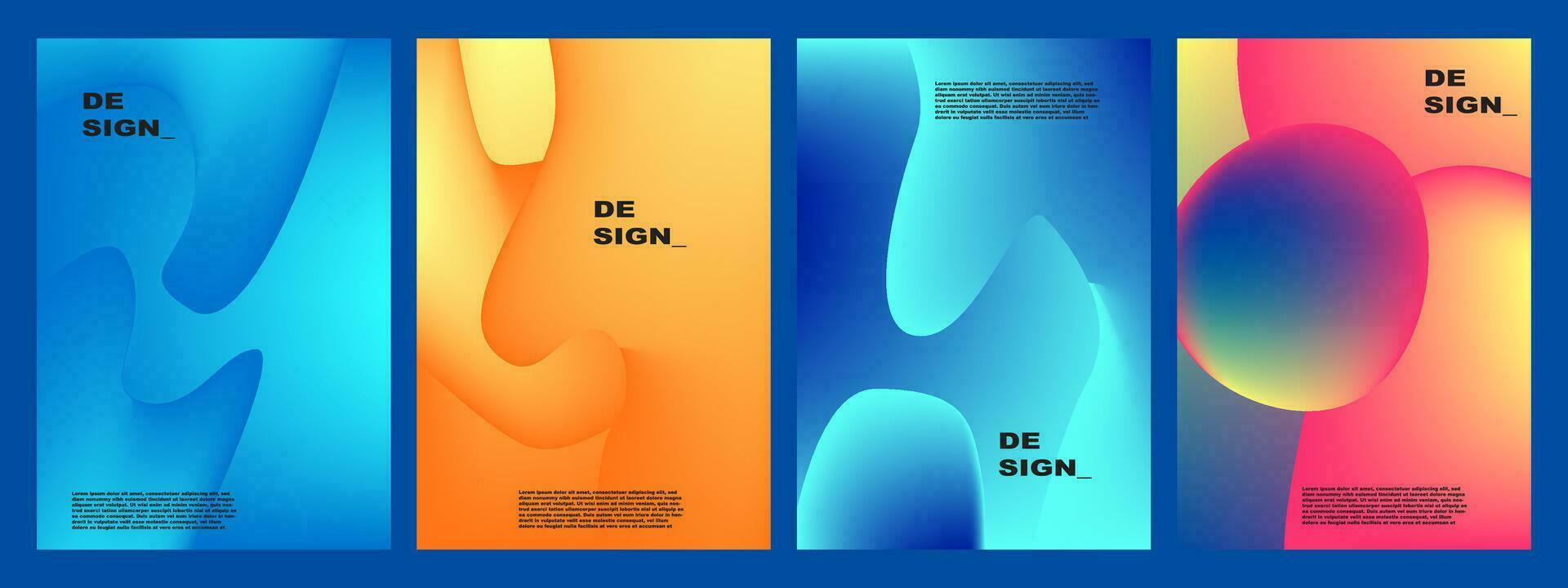 abstract kleurrijk achtergrond met verloop, voor banier, poster, sjabloon, folder, brochure, ontwerp, kaart, enz vector