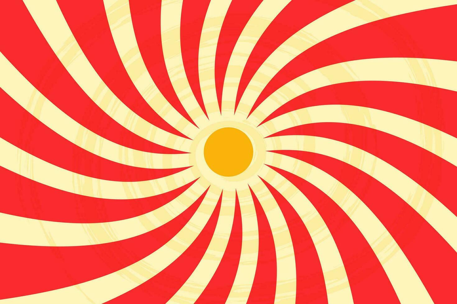 retro achtergrond zon stralen of spiraal in de centrum, snoep patroon achtergrond, vector illustratie