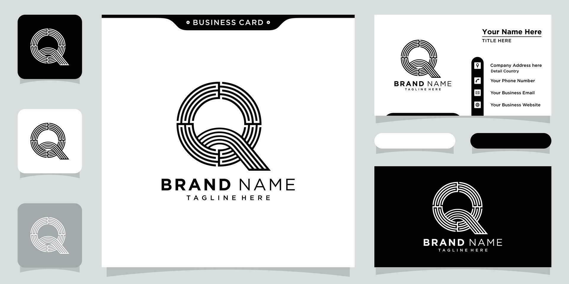 luxe eerste q brief logo ontwerp vector sjabloon. creatief q brieven monogram en alfabet icoon illustratie.