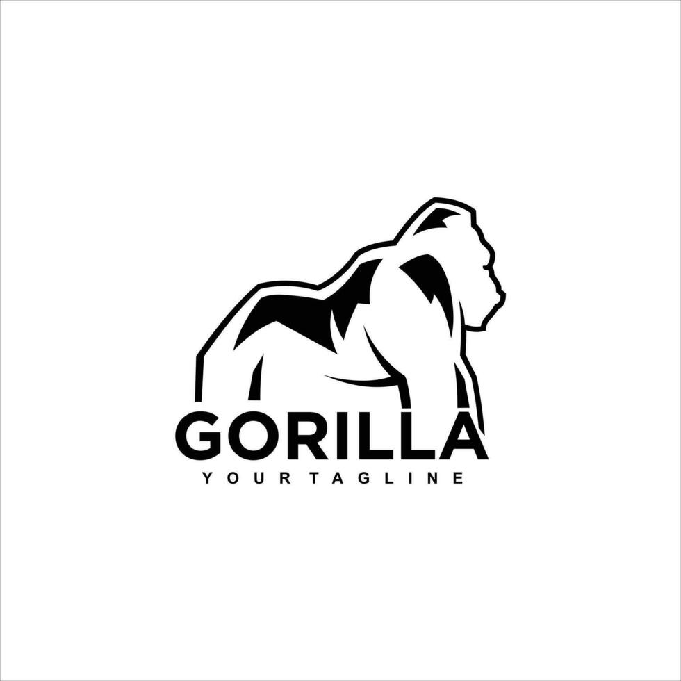 minimalistische ontwerp voor gorilla's. modern, gemakkelijk. vector