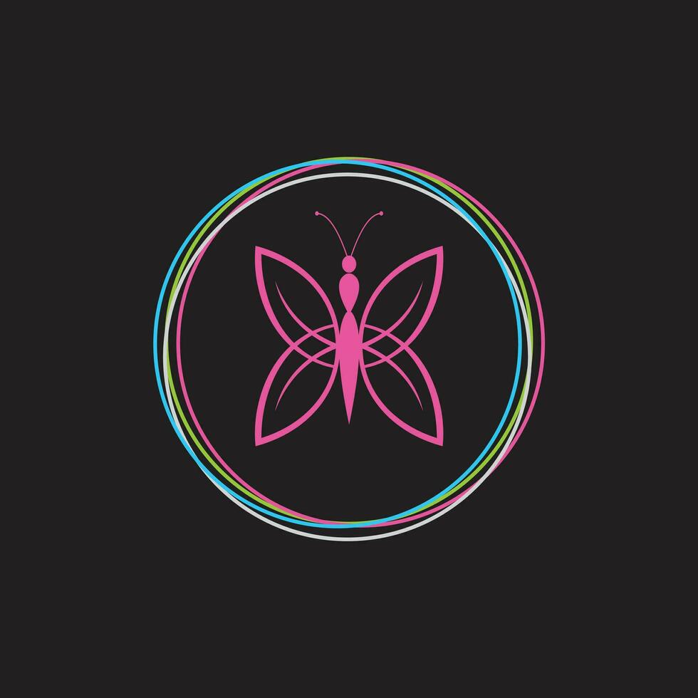 silhouet van een vlinder vector icoon