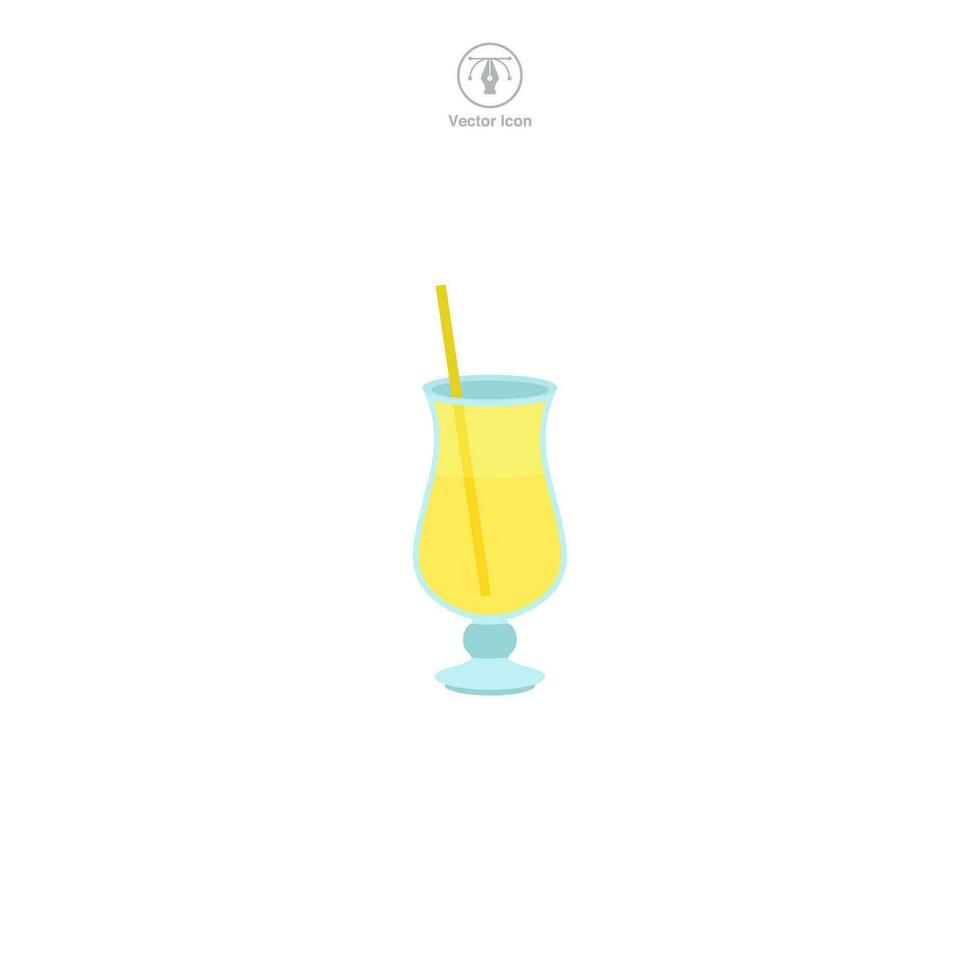 limonade glas icoon symbool vector illustratie geïsoleerd Aan wit achtergrond