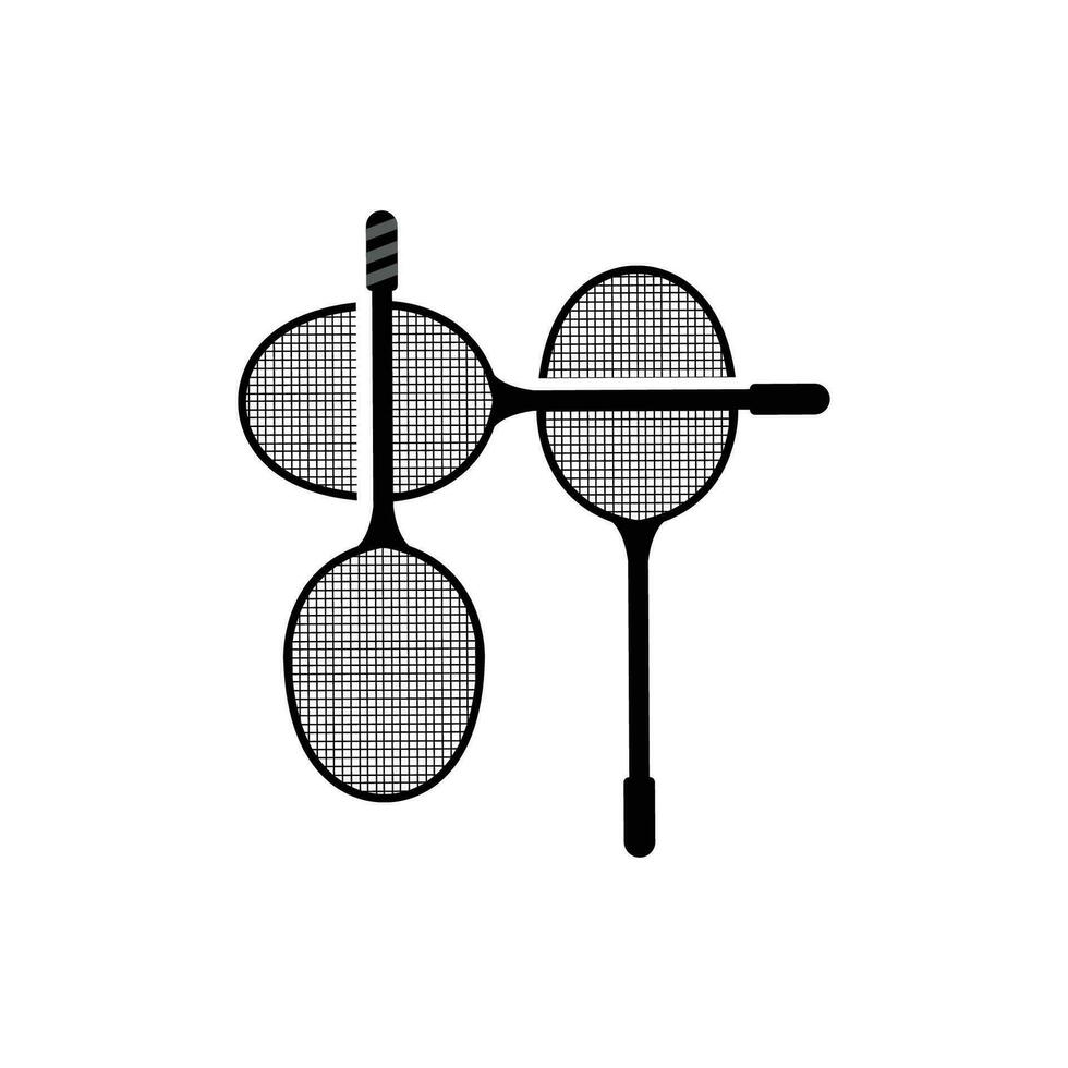 badminton logo ontwerp, sport- vector, shuttle logo, badminton toernooi, gemakkelijk minimalistische insigne vector