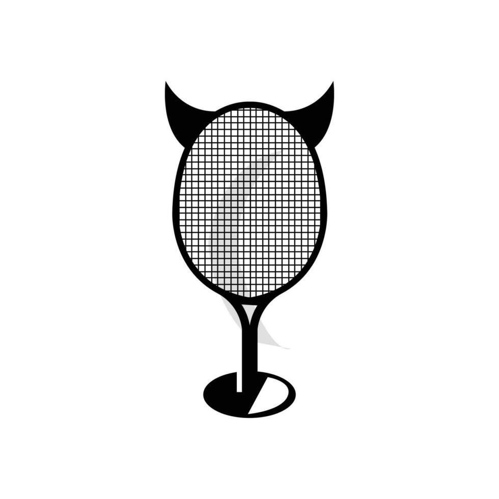 badminton logo ontwerp, sport- vector, shuttle logo, badminton toernooi, gemakkelijk minimalistische insigne vector