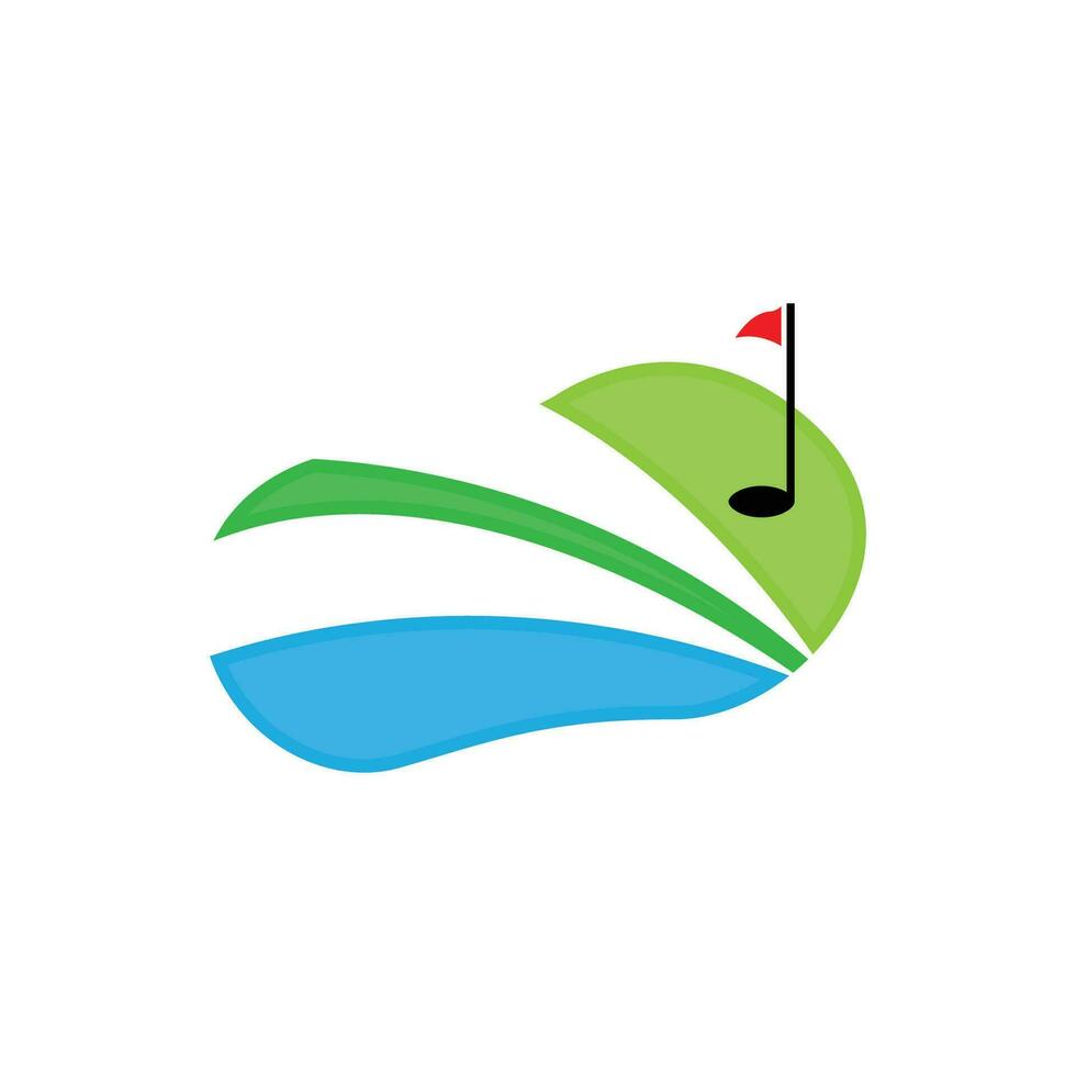 golf logo ontwerp, ontwerp vector golf bal en golf club toernooi, illustratie sjabloon