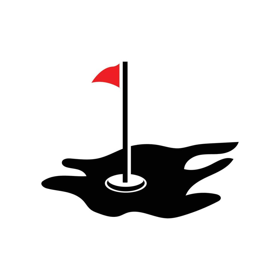 golf logo ontwerp, ontwerp vector golf bal en golf club toernooi, illustratie sjabloon