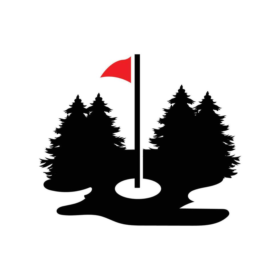 golf logo ontwerp, ontwerp vector golf bal en golf club toernooi, illustratie sjabloon