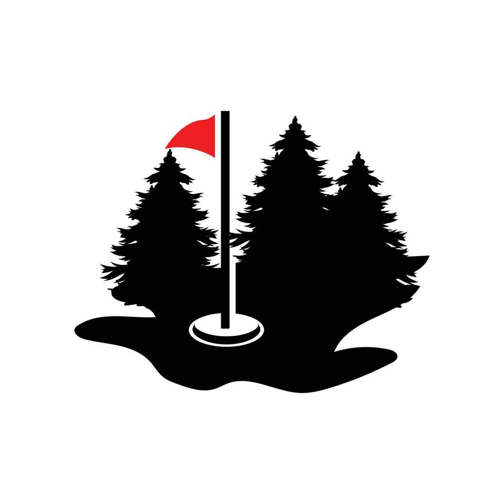 golf logo ontwerp, ontwerp vector golf bal en golf club toernooi, illustratie sjabloon