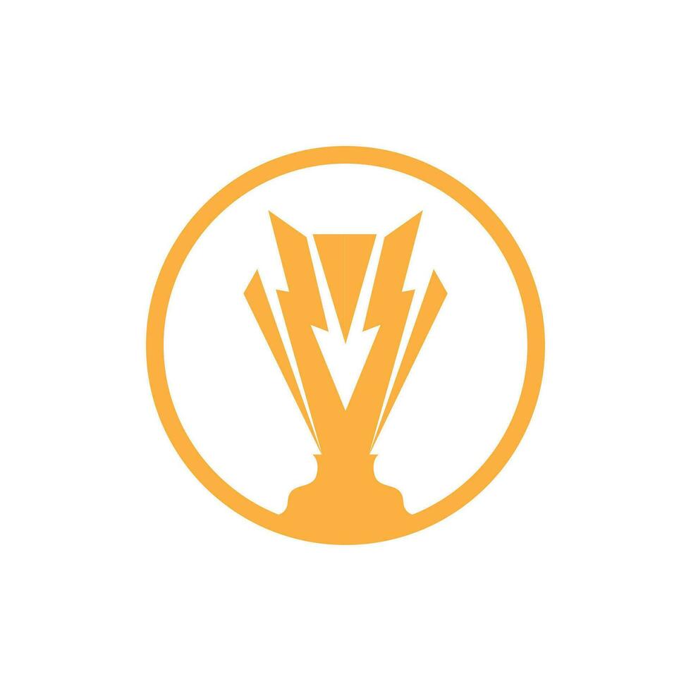 trofee logo, winnend vector voor sport- toernooi, creatief en uniek illustratie