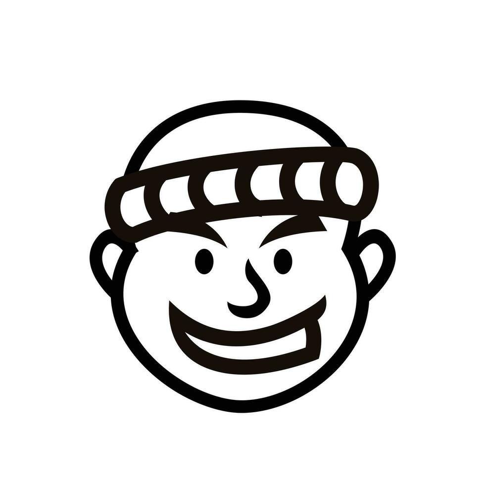 chef Japan restaurant mascotte logo icoon ontwerp vector