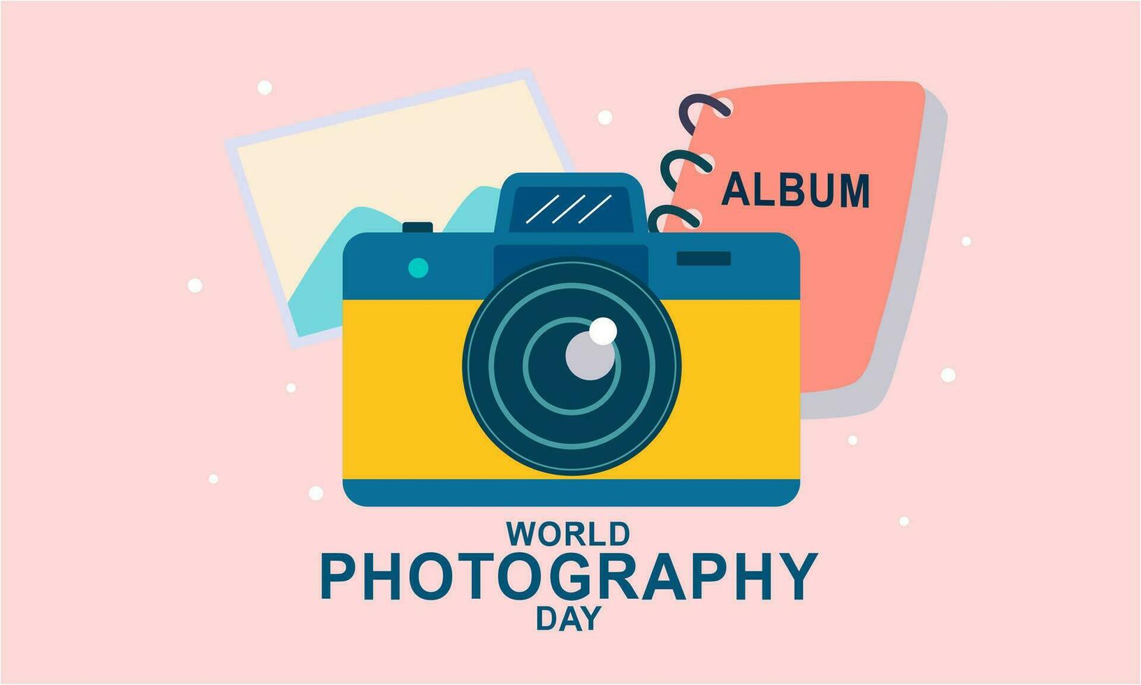 wereld fotografie dag illustratie vector