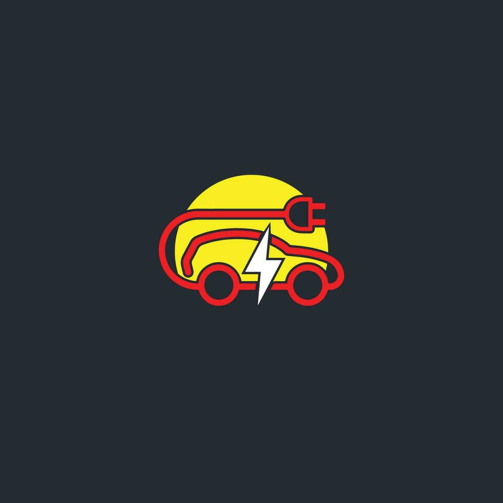 elektrisch auto logo vector