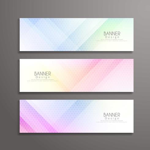 Abstracte moderne geometrische elegante banners ontwerpsjabloon vector