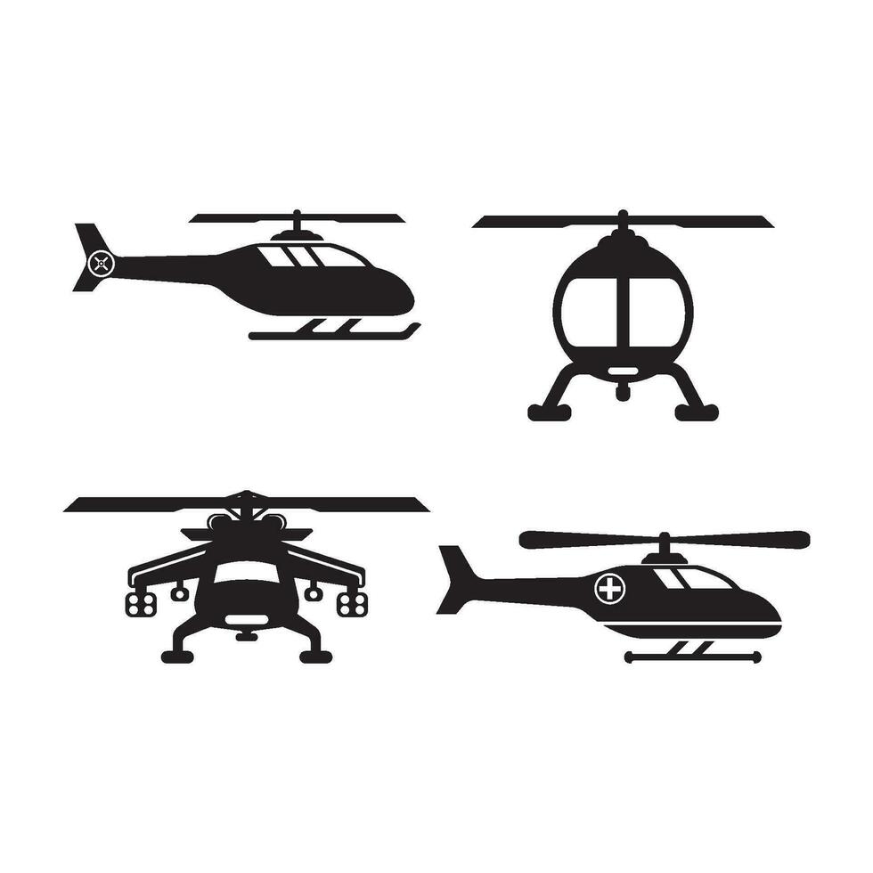 helikopter icoon logo vector illustratie sjabloon ontwerp.