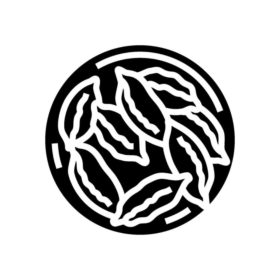 gyoza Japans voedsel glyph icoon vector illustratie