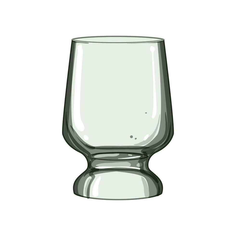 Doorzichtig glas kop tekenfilm vector illustratie