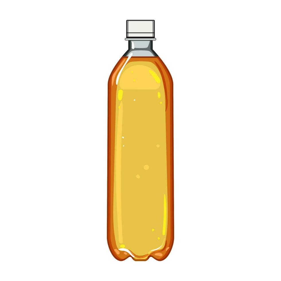 pet plastic fles Frisdrank tekenfilm vector illustratie