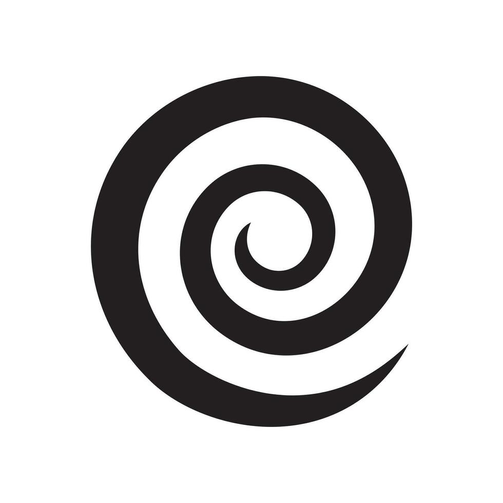hypnose icoon. psychologisch effect symbool. draaikolk logo icoon, Golf en spiraal vector sjabloon. logo ontwerp element.