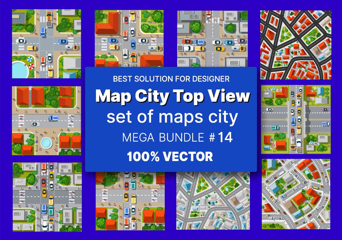 kaart stad bovenaanzicht decorontwerp vector