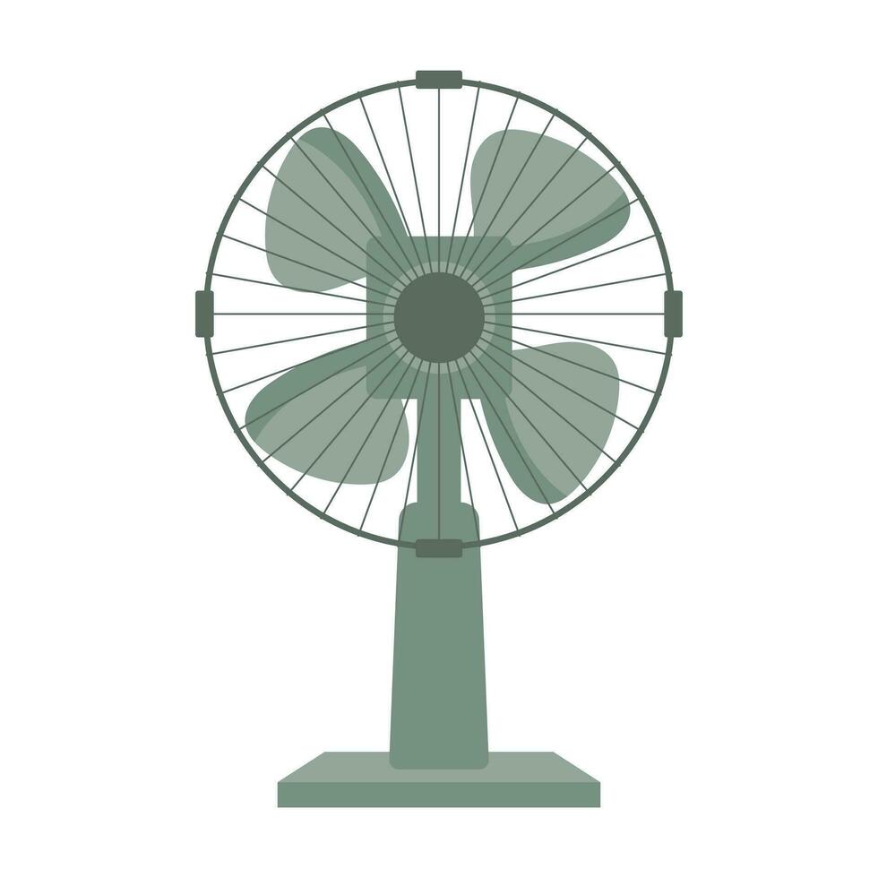 ventilator in vlak stijl. modern elektrisch ventilator voor luchten de kamer. illustratie, vector