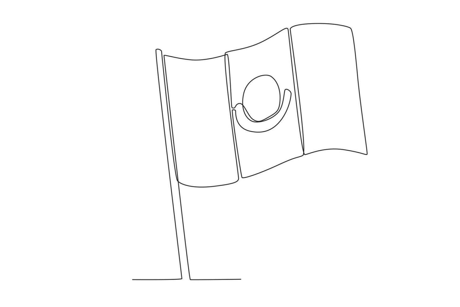 illustratie van de vlag van Mexico vector