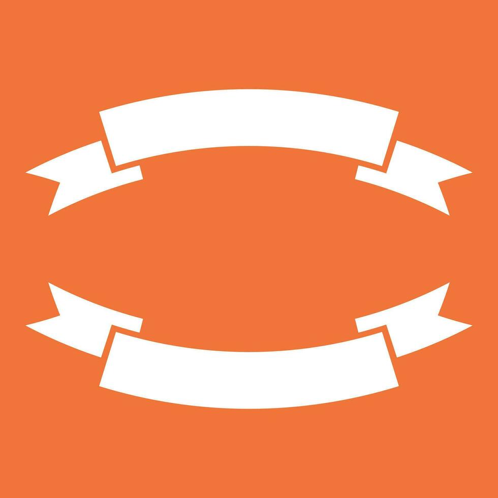 insigne icoon. lint vector illustratie in vlak stijl Aan oranje achtergrond.