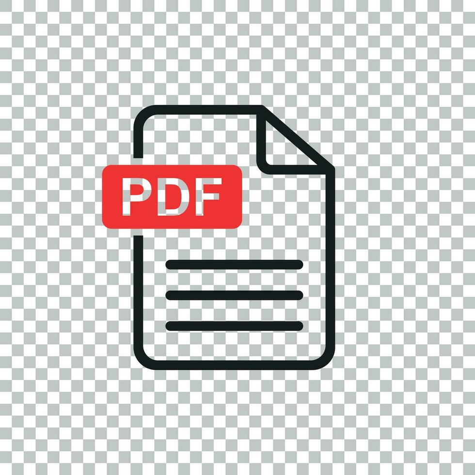 pdf downloaden vector icoon. gemakkelijk vlak pictogram voor bedrijf, marketing, internet concept. vector illustratie Aan geïsoleerd achtergrond.