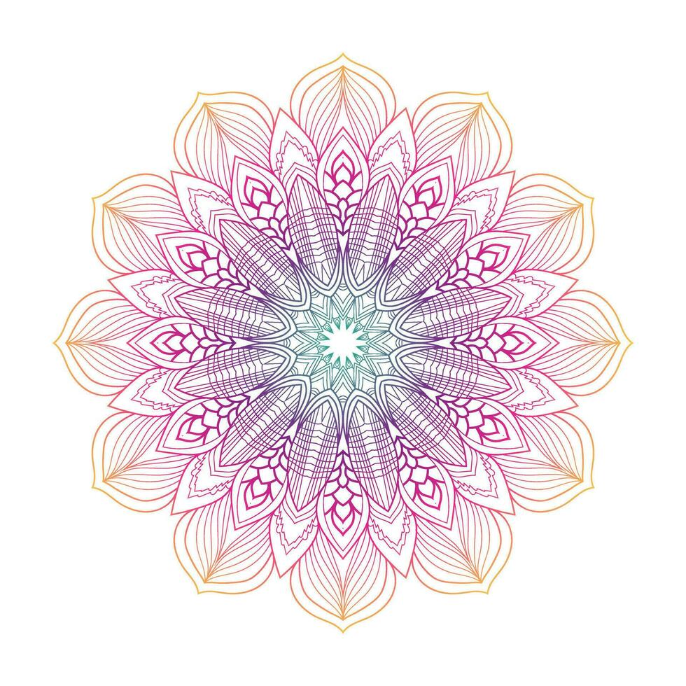 helder kleuren mandala ontwerp of etnisch mandala met kleurrijk tribal ornament. vector