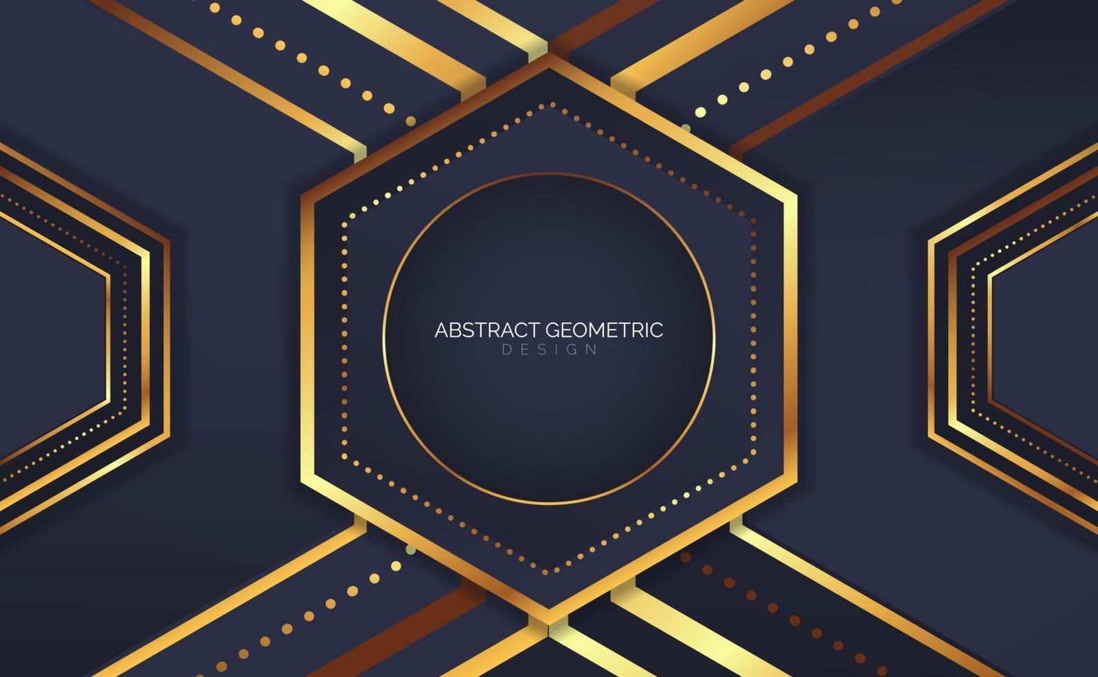 abstract geometrisch zeshoekontwerp vector