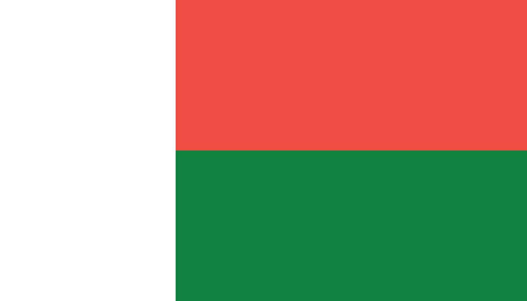 Madagascar vlag icoon in vlak stijl. nationaal teken vector illustratie. politiek bedrijf concept.