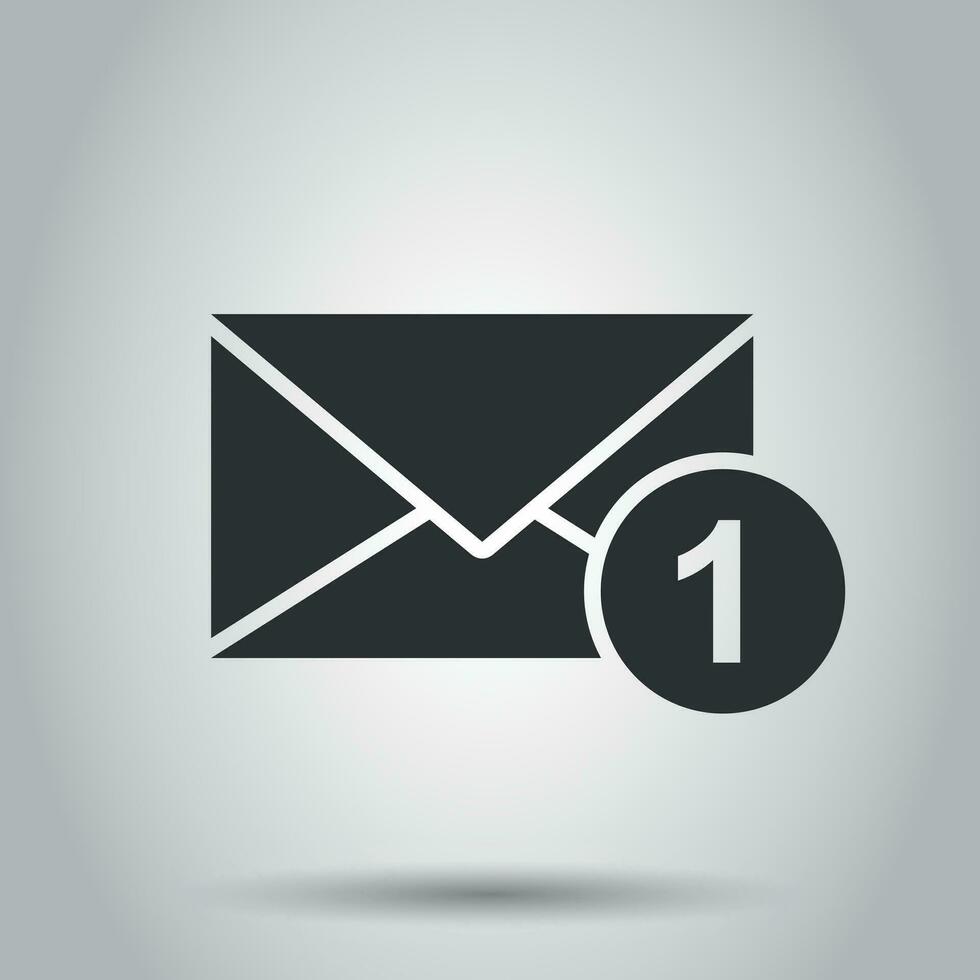 mail envelop icoon in vlak stijl. e-mail bericht vector illustratie Aan wit achtergrond. postbus e-mail bedrijf concept.