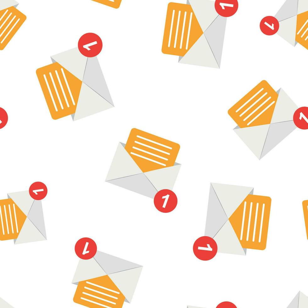 mail envelop icoon naadloos patroon achtergrond. e-mail bericht vector illustratie. postbus e-mail symbool patroon.