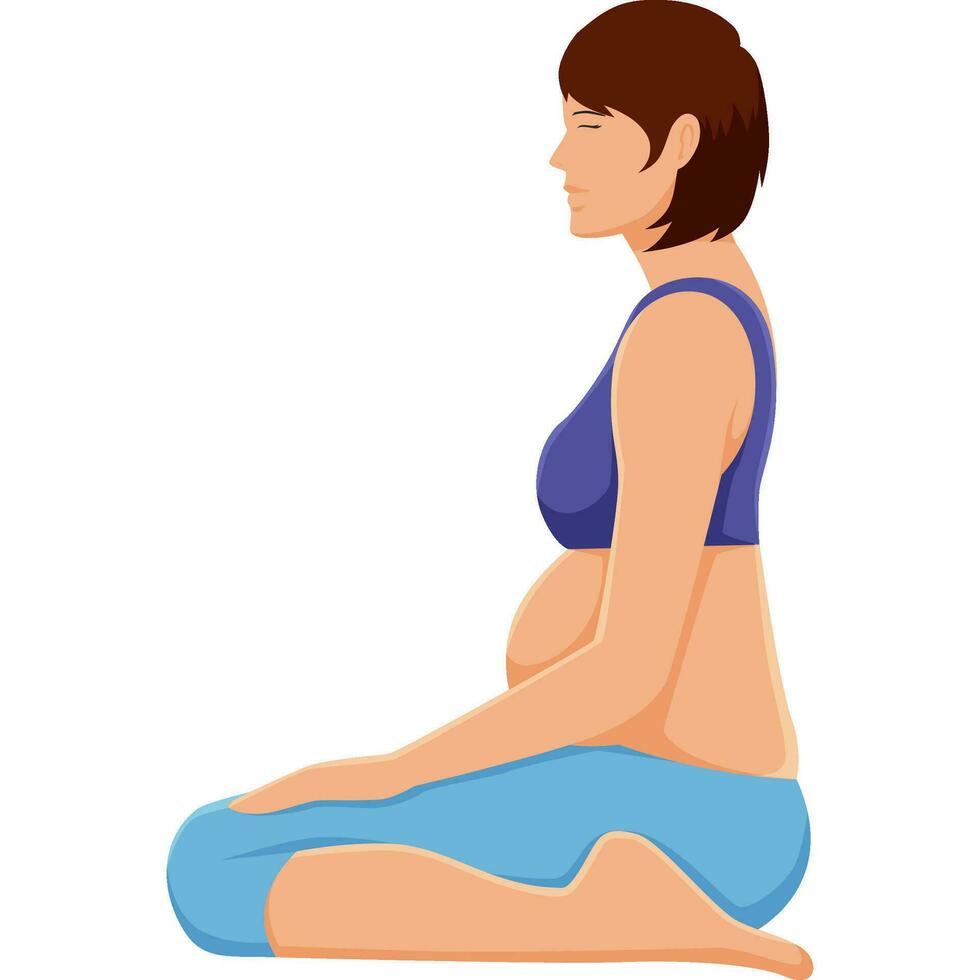 held yoga asana houding vector