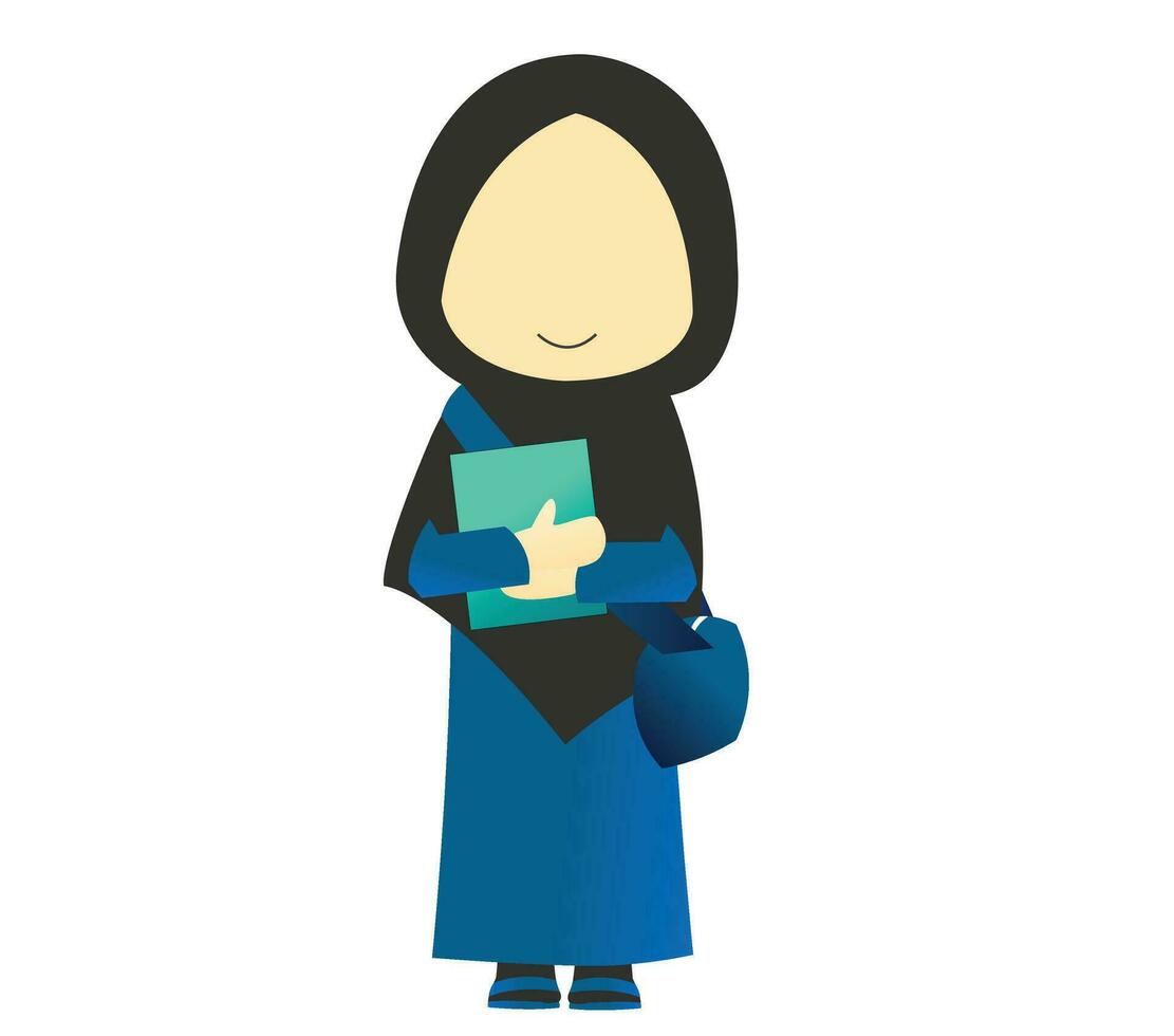 moslim Dames leerling vector