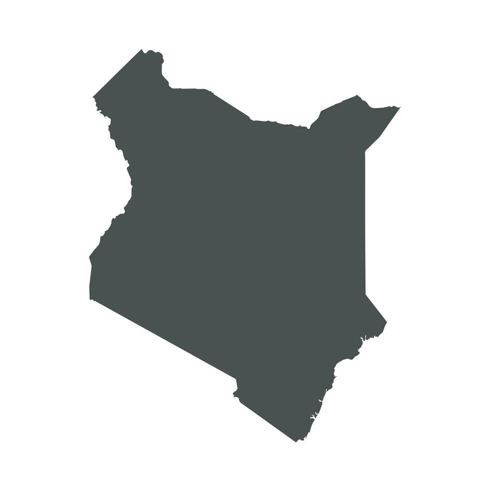 Kenia vector kaart. zwart icoon Aan wit achtergrond.