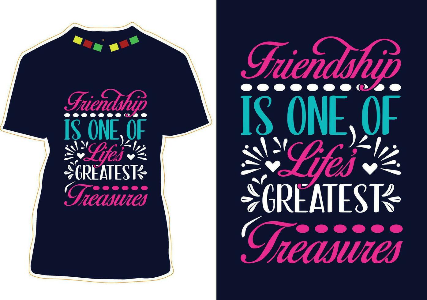 vriendschap dag t-shirt ontwerp vector