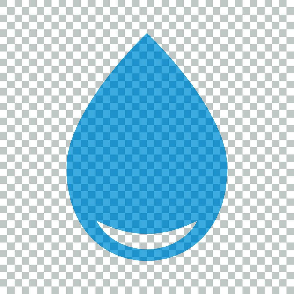 water laten vallen icoon in vlak stijl. regendruppel vector illustratie Aan geïsoleerd achtergrond. druppeltje water klodder bedrijf concept.