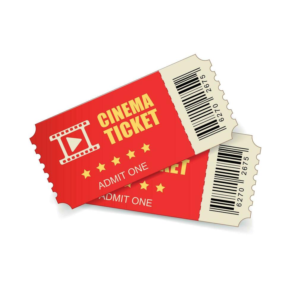 realistisch bioscoop ticket icoon in vlak stijl. toegeven een coupon Ingang vector illustratie Aan wit geïsoleerd achtergrond. 3d ticket bedrijf concept.