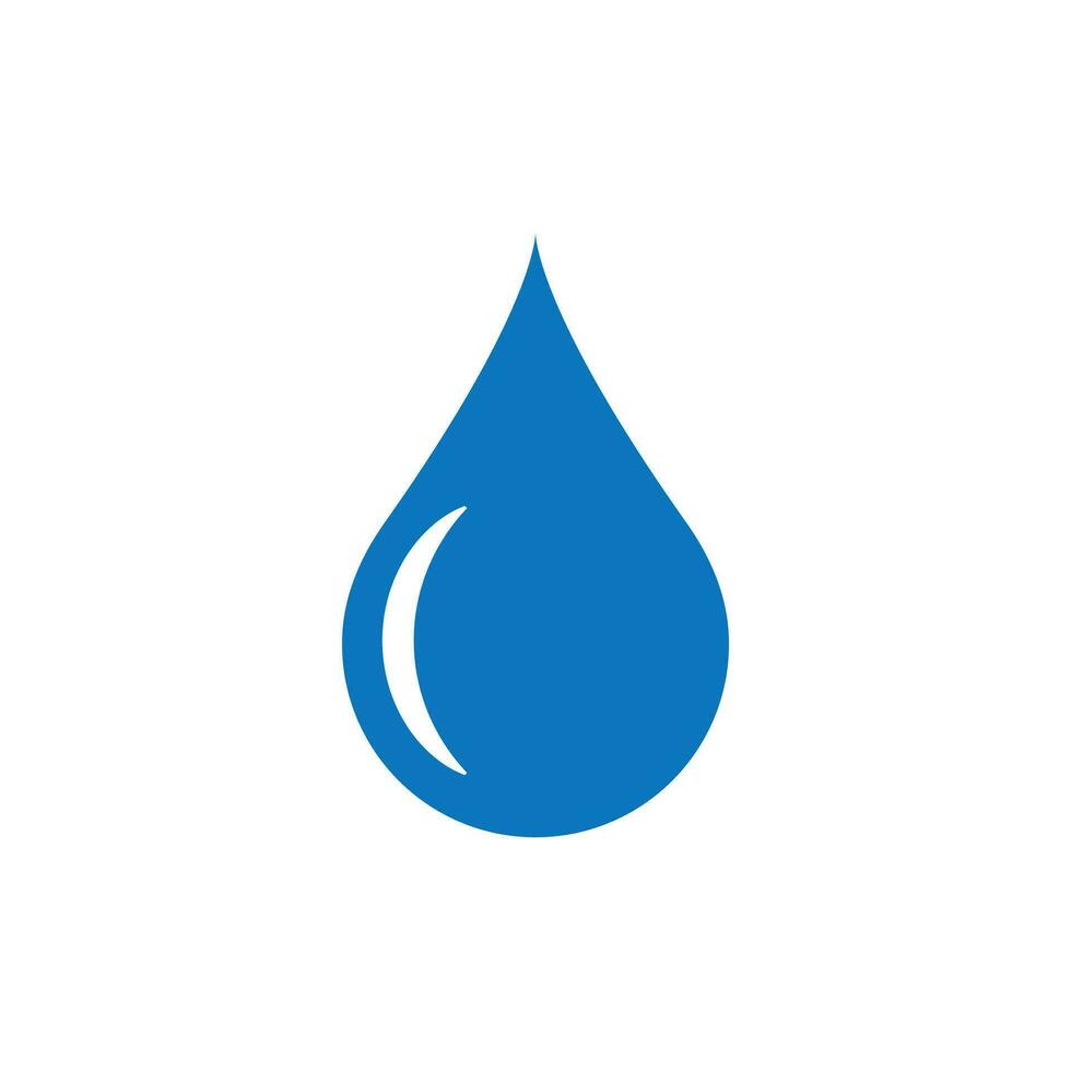 water laten vallen icoon in vlak stijl. regendruppel vector illustratie Aan wit geïsoleerd achtergrond. druppeltje water klodder bedrijf concept.