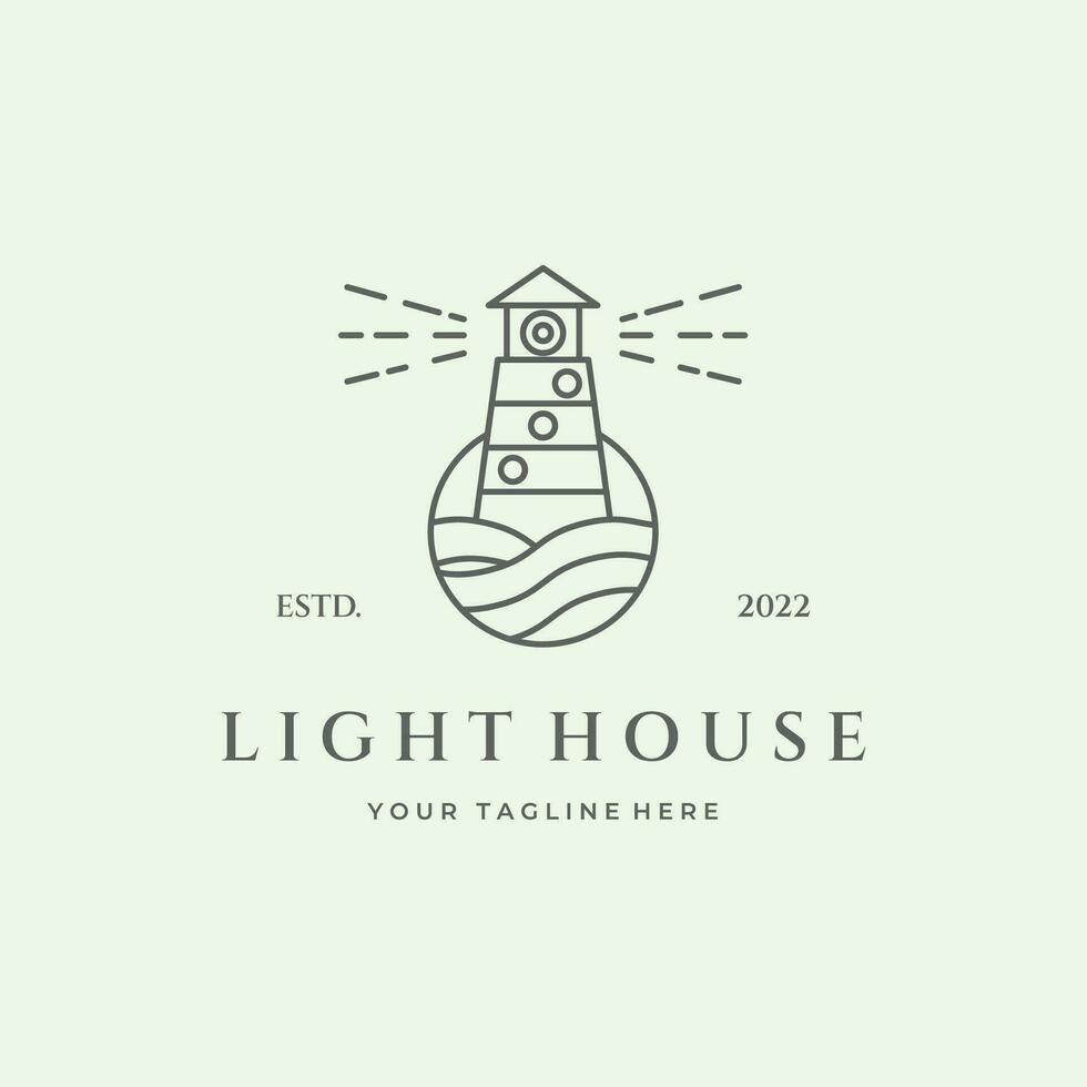 icoon logo vector licht huis ontwerp minimalistische symbool