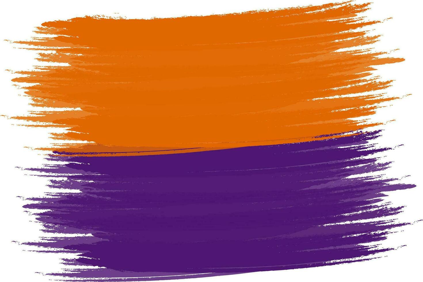 vector abstract borstel beroerte in modieus halloween kleuren oranje en Purper. kopiëren ruimte. isoleren. eps