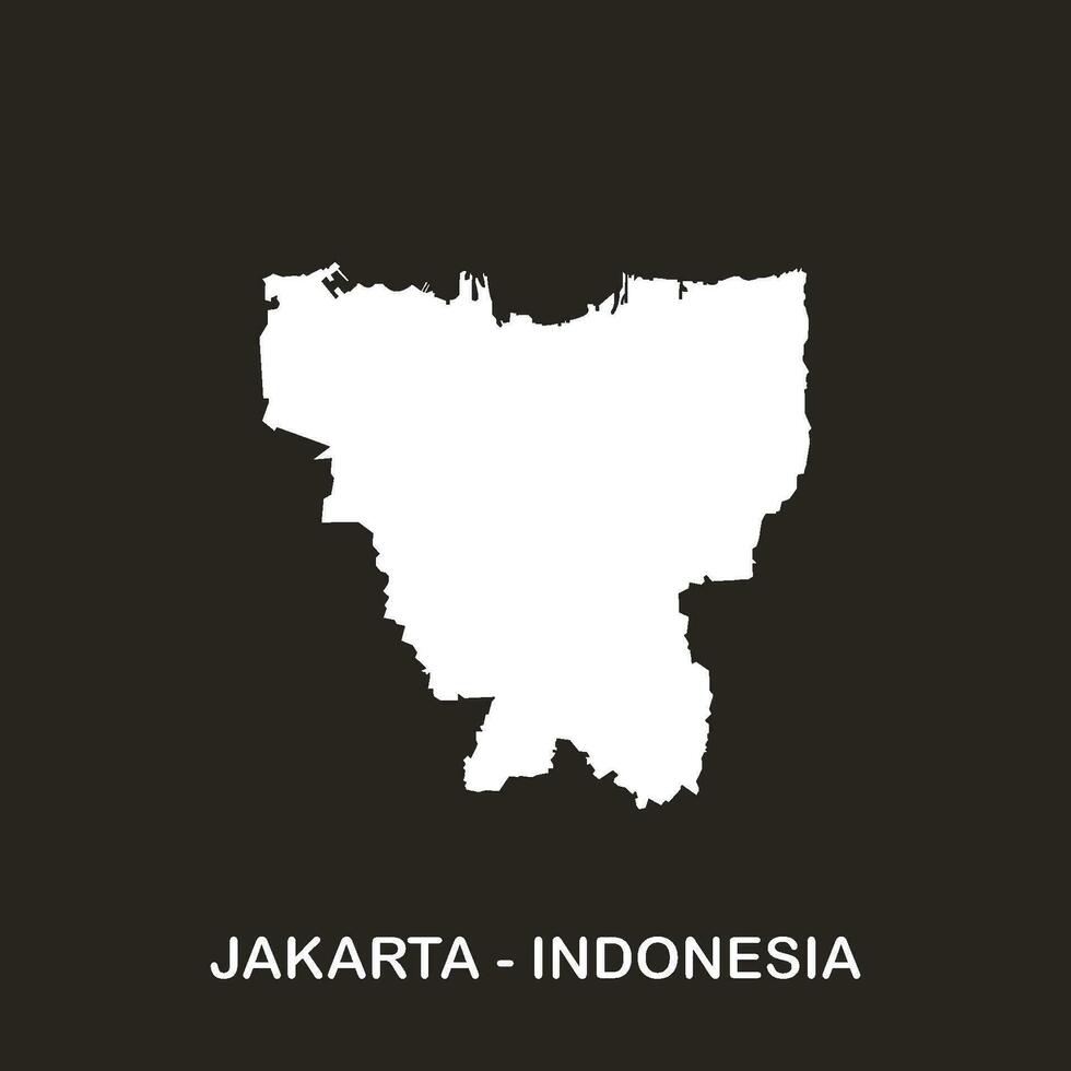 Jakarta kaart icoon vector