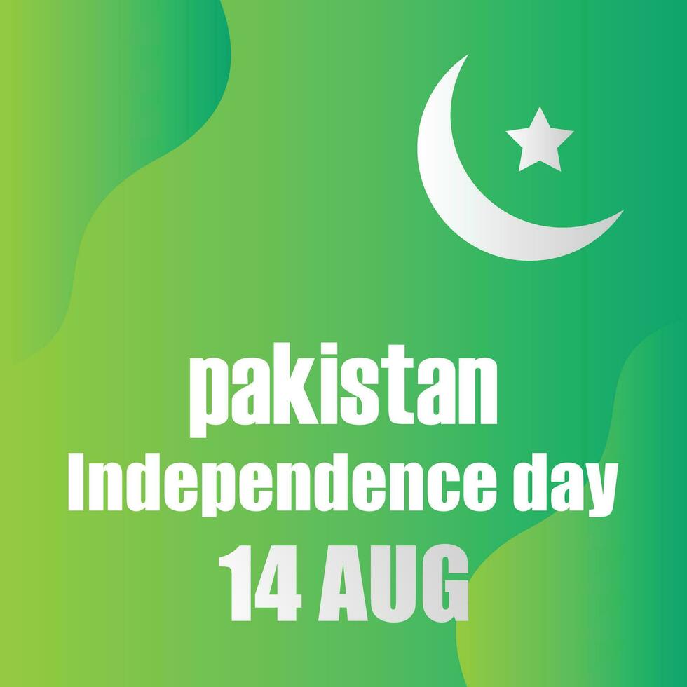 14 aug onafhankelijkheid dag van Pakistan vector